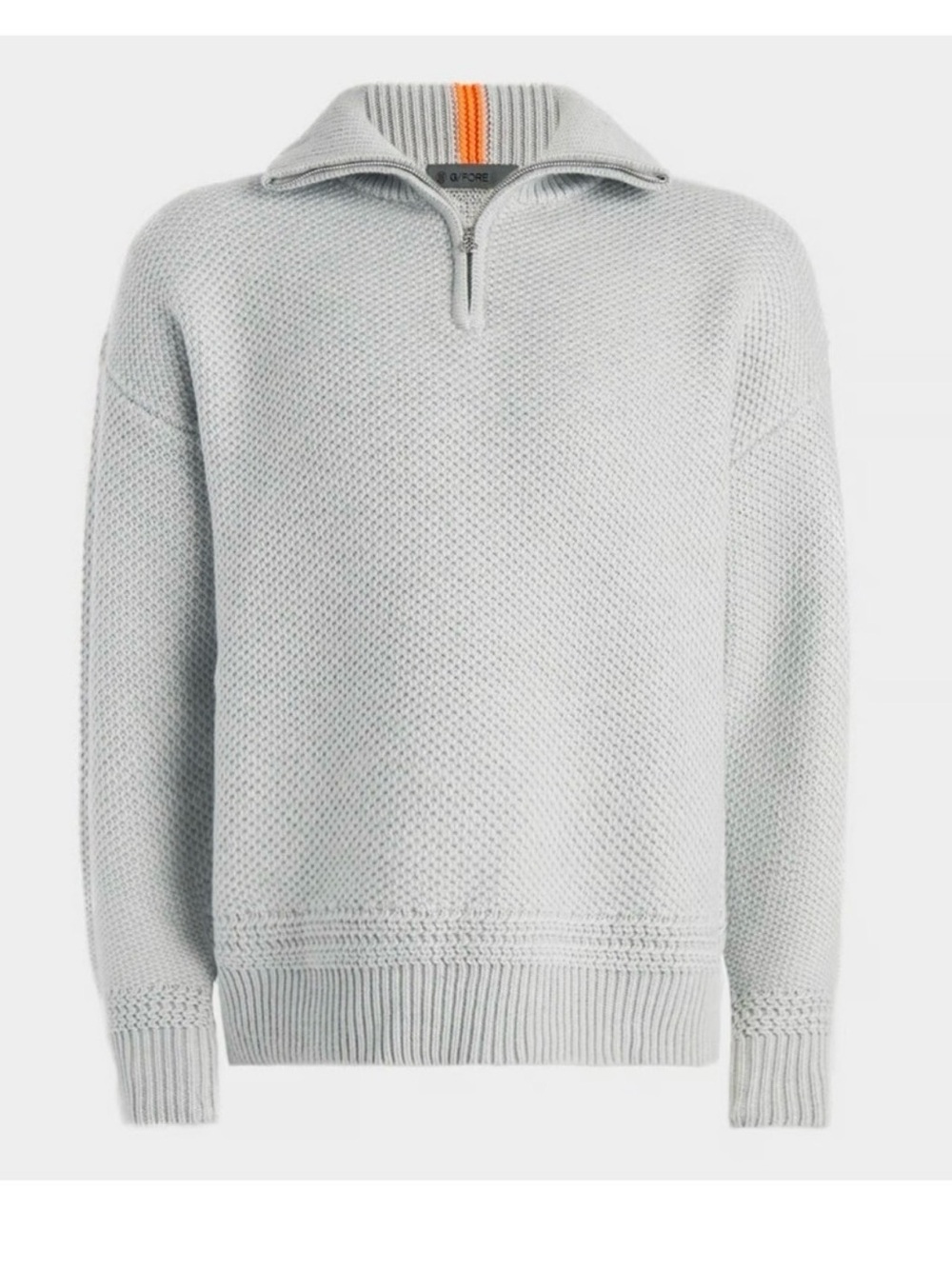 NEW‎ G/FORE MERINO wool ribbed ski golf quarter zip sweater men L $425 retail
